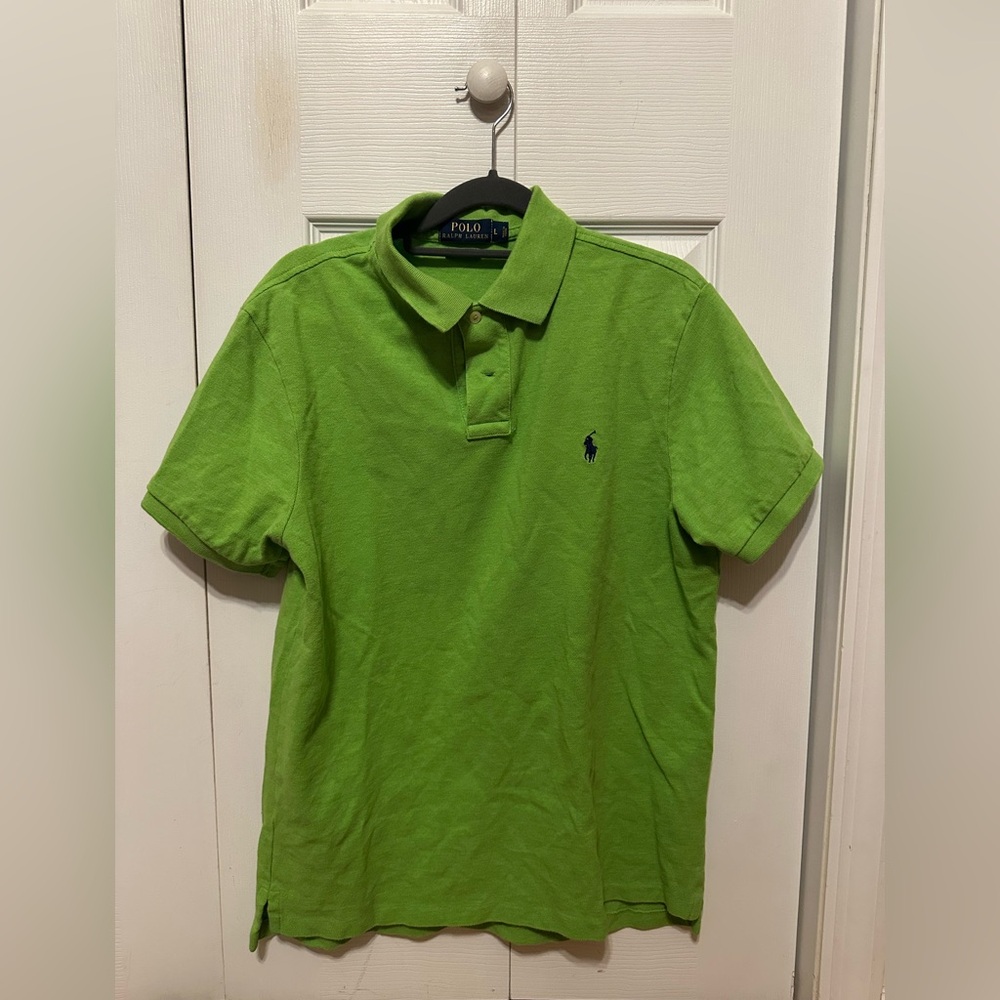 Polo Ralph lauren polo shirt size L lime greenn